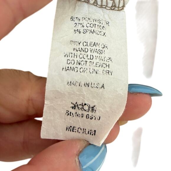 Entro White and Tan Bundle Ribbed Ruffled Tank Sleeveless Bodysuit Casual Basic - Picture 7 of 7